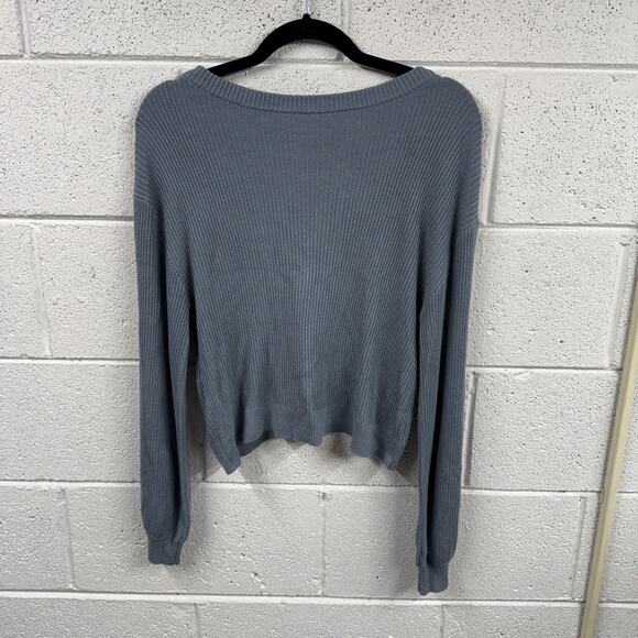 Lululemon Size 6 Reversible Crossover Sweater Boolux Cashmere Blend Athleisure - Picture 2 of 11